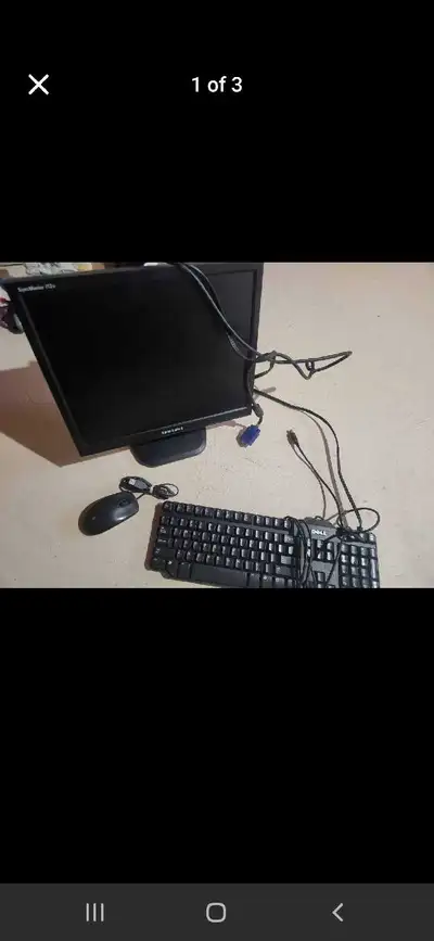Samsung Monitor Dell Keyboard and Mouse, View more