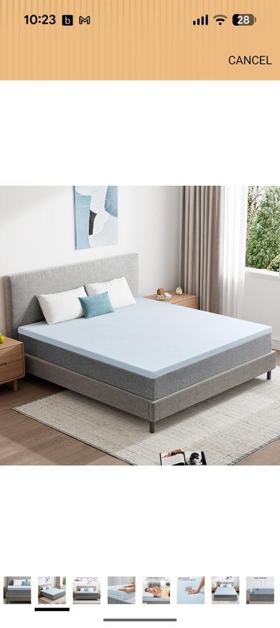 2 Inch Mattress Topper Twin, Cooling Gel Infused Memory Foam, View more
