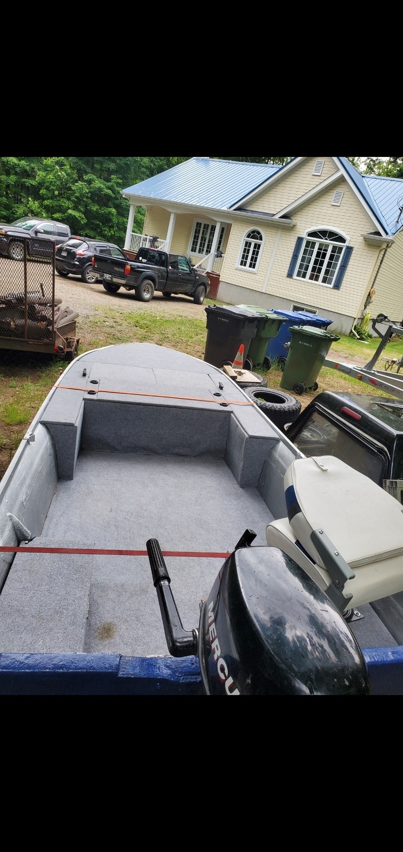 Chaloupe 14 pied avec remorque Powerboats & Motorboats Gatineau