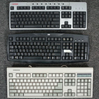 vintage computer keyboards and mouse PS/2 DIN
