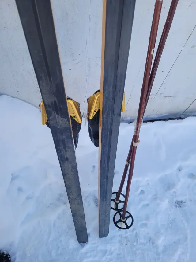 Wooden Cross Country Skis boots and poles Jano in Ski in Owen Sound - Image 5