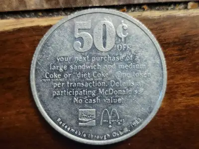 I Have This 1983 Collectable McDonald's Coin For Sale. Great For Any Coin Collection $10.00 Takes It...