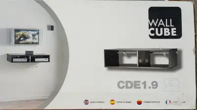 WALL CUBE 9inch DOUBLE WIDE ESPRESSO - NEW, View more