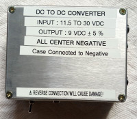 9VDC, Voltage Converter and Regulator for Pedals, Etcetera