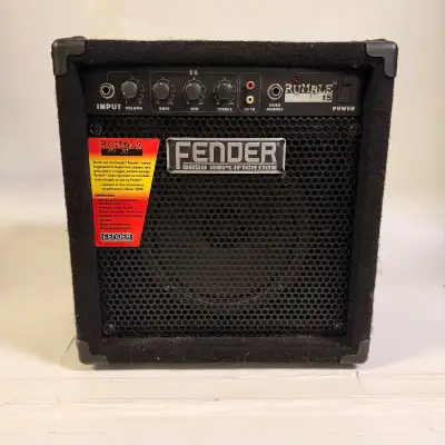 Fender Rumble 15 bass amplifier in good working condition. 15W practice amp ️ EQ controls (Bass / Mi...