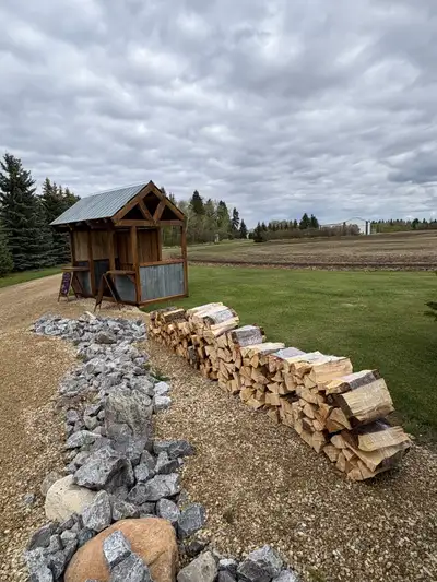 Dry Spruce Firewood $10/ bundle Located west of Lacombe near Gull Lake
