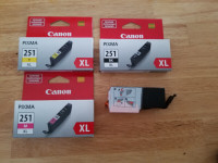 Canon Pixma 251 XL - Set of 4 NEW printer ink cartridges