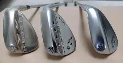 REDUCED: 3 x RH Golf Callaway/Titleist Vokey Wedges – SW Cgy, View more