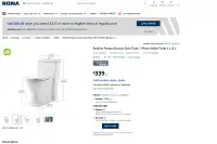 Runfine Project Source Dual Flush 1-Piece White Toilet 4 L/6 L