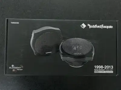 Rockford Fosgate TMS6SG 6-1/2" full-range fairing speakers for 1998-2013 Harley-Davidson® Street Gli...