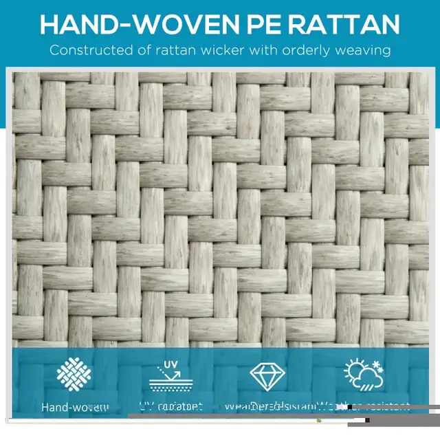 Patio Lounger Chair Set, Outdoor Aluminum Frame PE Rattan Wicker in Patio & Garden Furniture in Markham / York Region - Image 3