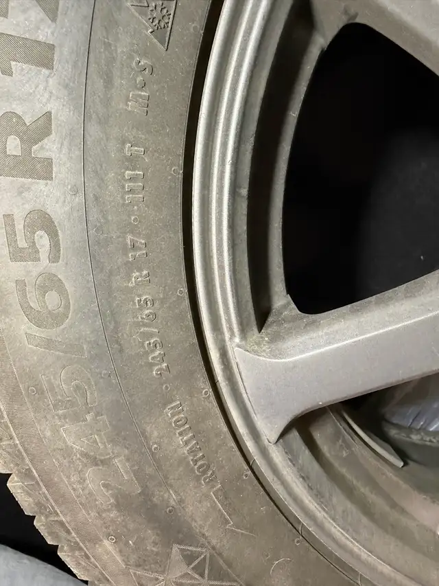 Continental VikingContact 7 Winter Tires245/65R17 on FAST Alloy in Tires & Rims in City of Toronto - Image 3
