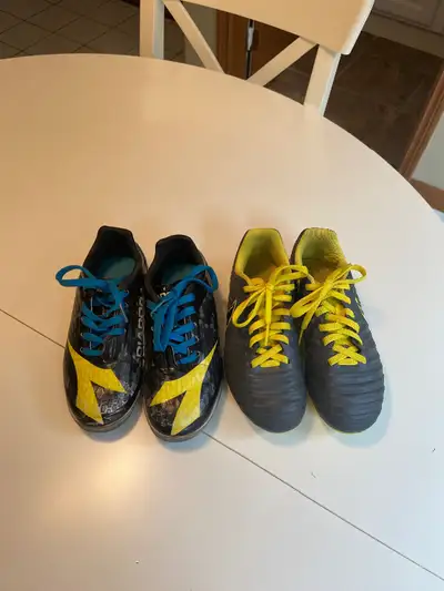 Nike Soccer cleats - size 13C $15.00 Diadora Soccer Shoes indoor size 13T $15.00 Smoke free home EUC