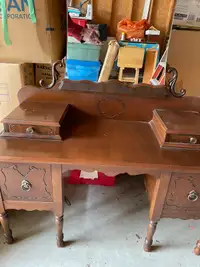 Antique solid wood make up cabinet 