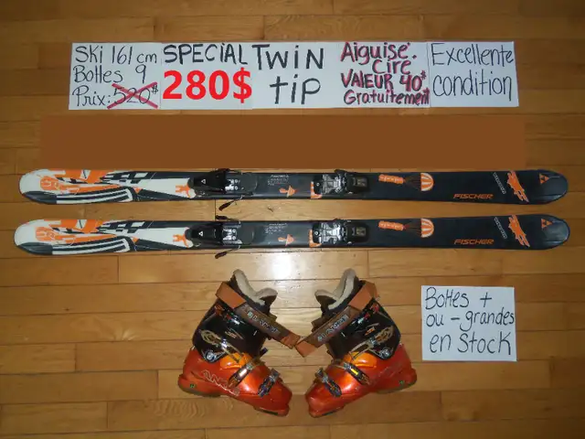 Équipements TWIN TIP SKI ALPIN 150 160 166 170 175 cm in Ski in Granby - Image 10