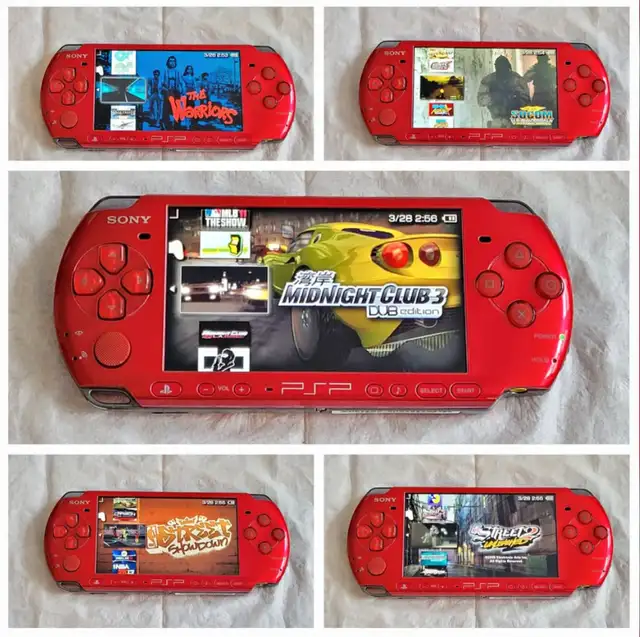 64GB《 Sony PSP SLIM 3000 RADIANT RED 》FULLY LOADED 500+ Games in Sony PSP & Vita in City of Toronto - Image 3