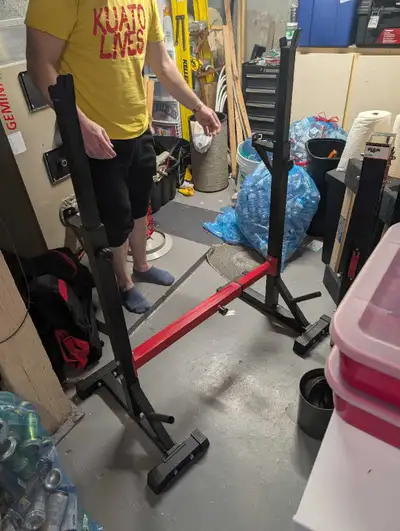 Squat/Barbell/Bench Press Home Gym Adjustable Weight Rack 550Lbs, View more