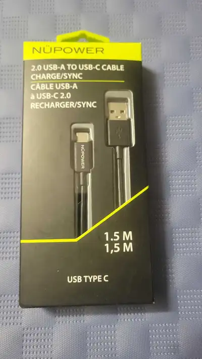 13$ for 1 25$ for 2 I'm selling a new Nüpower 2.0 USB-A to USB-C cable that allows an easy connectio...