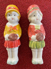 Two 1920’s Bisque Penny Dolls