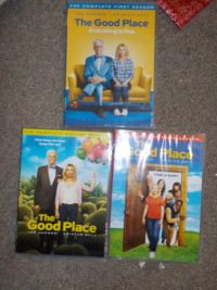 The Good Place Season 1,2, and 3 on DVD, excellent condition!