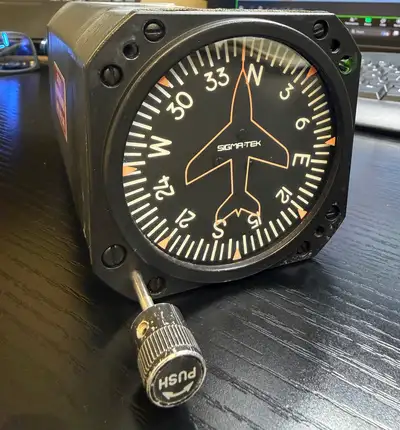 Sigma-Tek Directional Gyro Model 4000B-30, removed from a Cessna 172N C-GWSD during a panel upgrade....