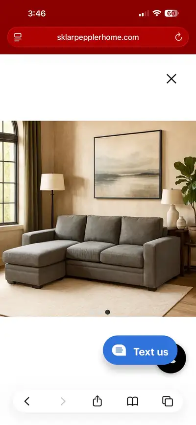 Sklar Peppler Lexi sofa used for 1 month, View more