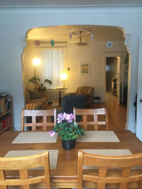 Large furnished room in big Plateau-Mile End apartment - Sept 