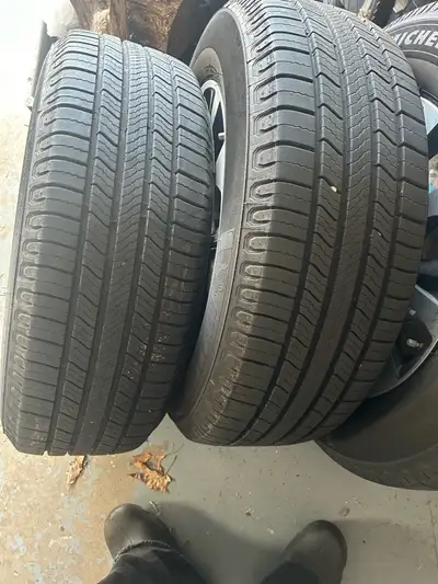 Rims not included. Like new 235 65 18 Michelin tires. All at 10/32. Cost over $1300 new. Switching t...