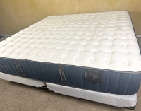 STEARNS & FOSTER KING SIZE BED/BOX FOR $300! DELIVERY AVAILABLE!