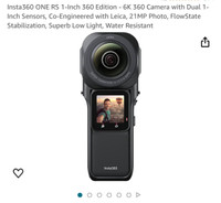 Insta360 ONE RS 1-Inch 360 Edition - 6K 360 Camera with Dual 1-I