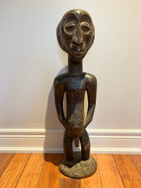 Large Impressive Old Congo Tribal Carving Luba People
