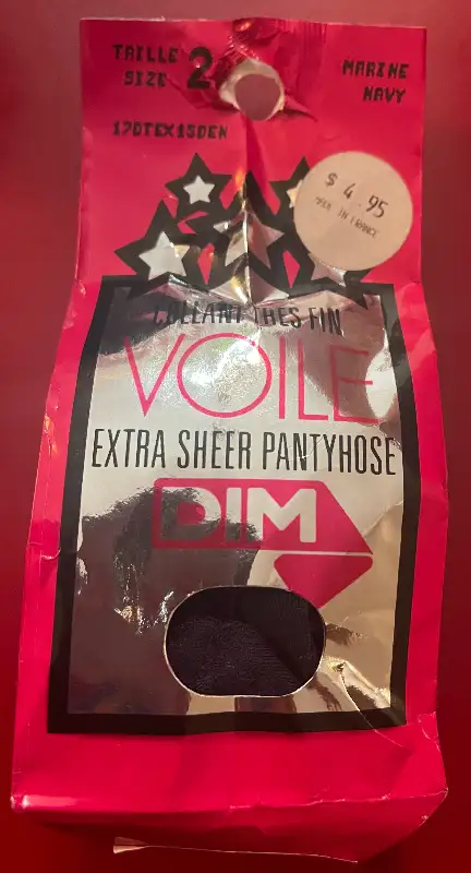 New Navy DIM Sheer Sz 2 French Pantyhose-$5 for  3 in Women's - Bottoms in Mississauga / Peel Region - Image 3