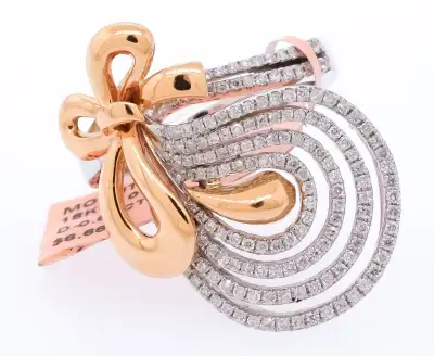 New Certified $8,130 .66ct Natural Diamond Ring 18K Gold, View more