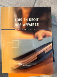 Lois en droit des affaires 8e éd.