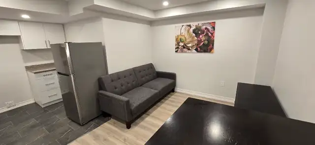 Furnished Basement with seperate side entrance  1 bedroom 1 bath