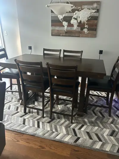 dining table and 6 chairs, View more