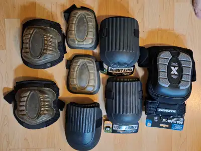 6 pairs knee pads 4 new 2 used, View more