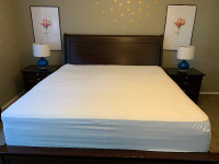 4 items - DOUBLE -Mattress + Boxspring, - 2 UNDER Bed Drawers