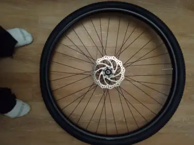 29"er mountain bike front wheel with 160mm disc brake, View more