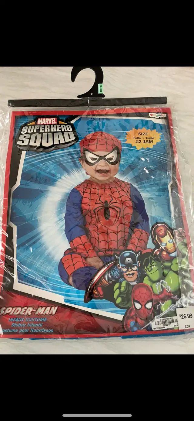 Costume Halloween Marvel Super Hero Squad pour bébé 12-18 mois in Clothing - 12-18 Months in Laval / North Shore - Image 2
