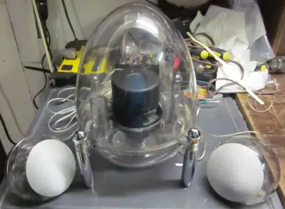 Vintage lucite pc computer speaker system, View more
