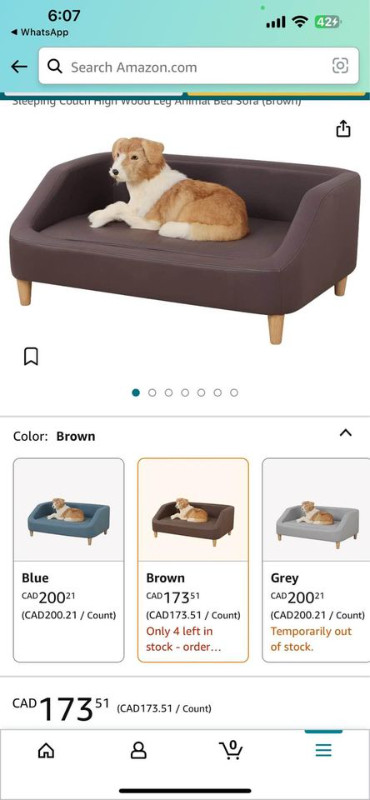 Dog Bed/Pet Sofa Bed Technology Cloth Medium-Large Pet Sleeping in Animal & Pet Services in Mississauga / Peel Region