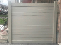 PVC fence with aluminum post and railPVC