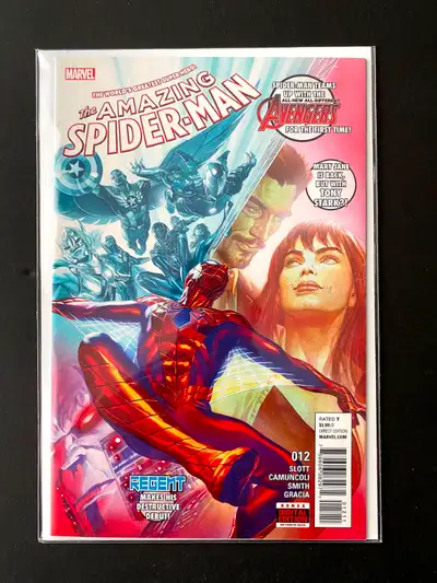 Amazing Spider-Man #12 - 2016 - Alex Ross Cover - Marvel Key, View more