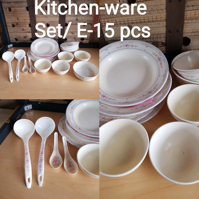 E-15 Kitchen-ware /Microwave-Safe  Set/15 pcs