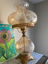 Mid Century Modern Glass Lamp