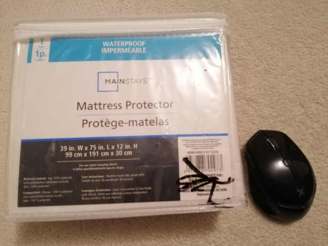 NEW Mainstays Mattress pad  & Mattress protector ($20-$25) in Bedding in Mississauga / Peel Region - Image 3