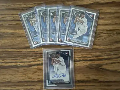 6 X Trey Yesavage, Bowman Rookie Cards. $225 To $975 each., View more