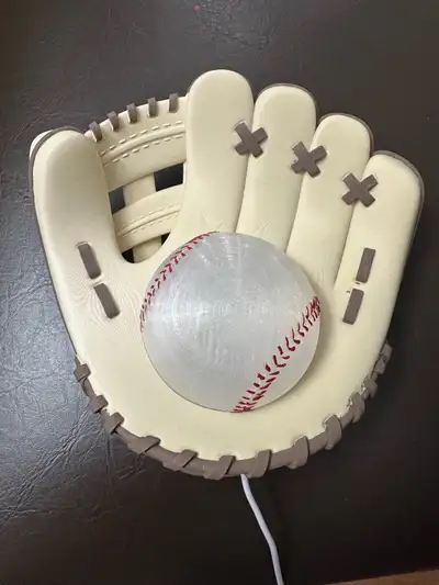 3D printed baseball glove led light, View more
