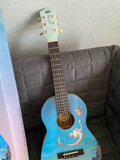 Luna Aurora 1/2 Nylon Acoustic Guitar mermaid, View more